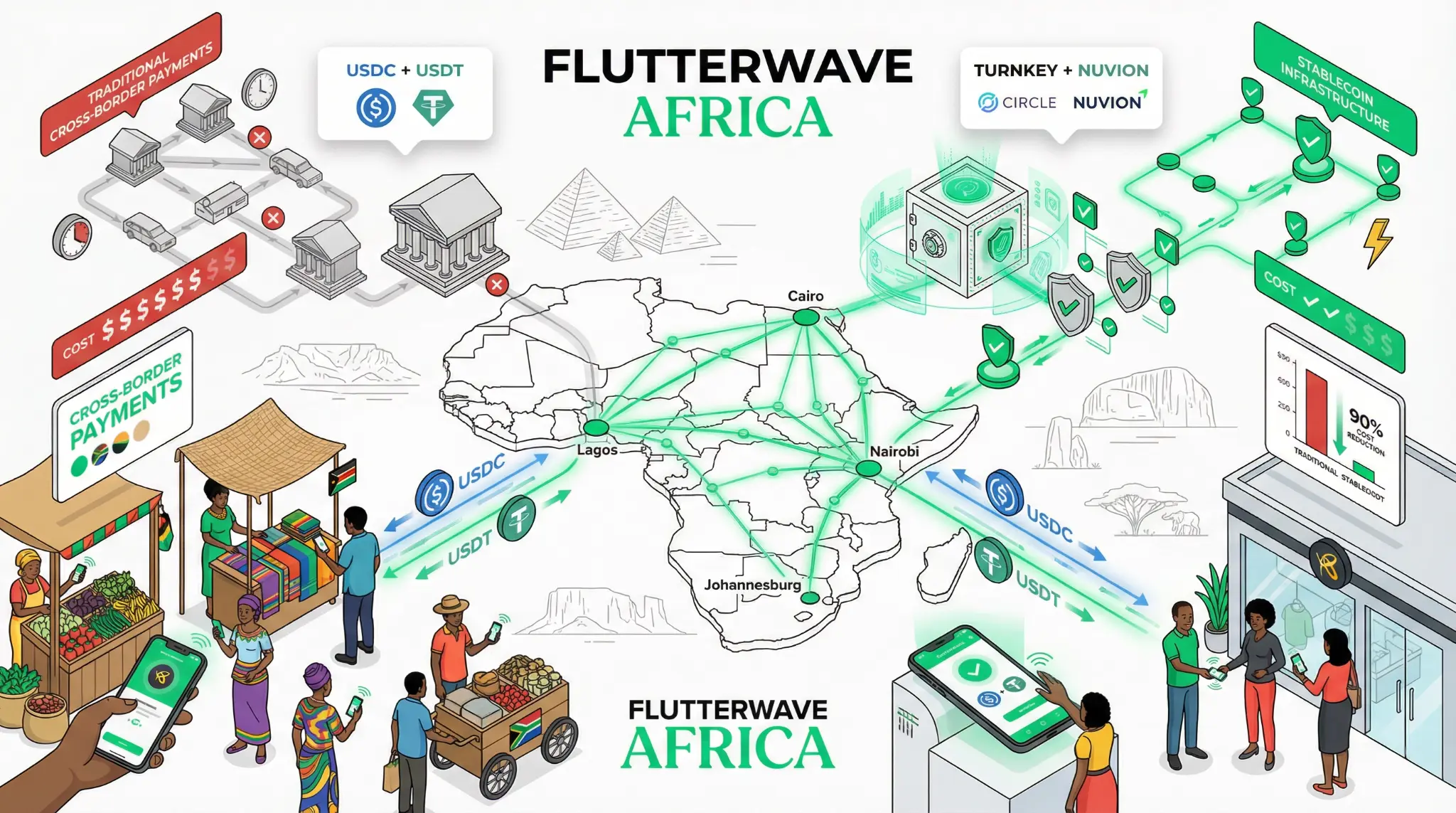 Flutterwave Explores Stablecoin Wallets: Africa's Leading Fintech Launches Secure USDC/USDT Balances for Cross-Border Payments