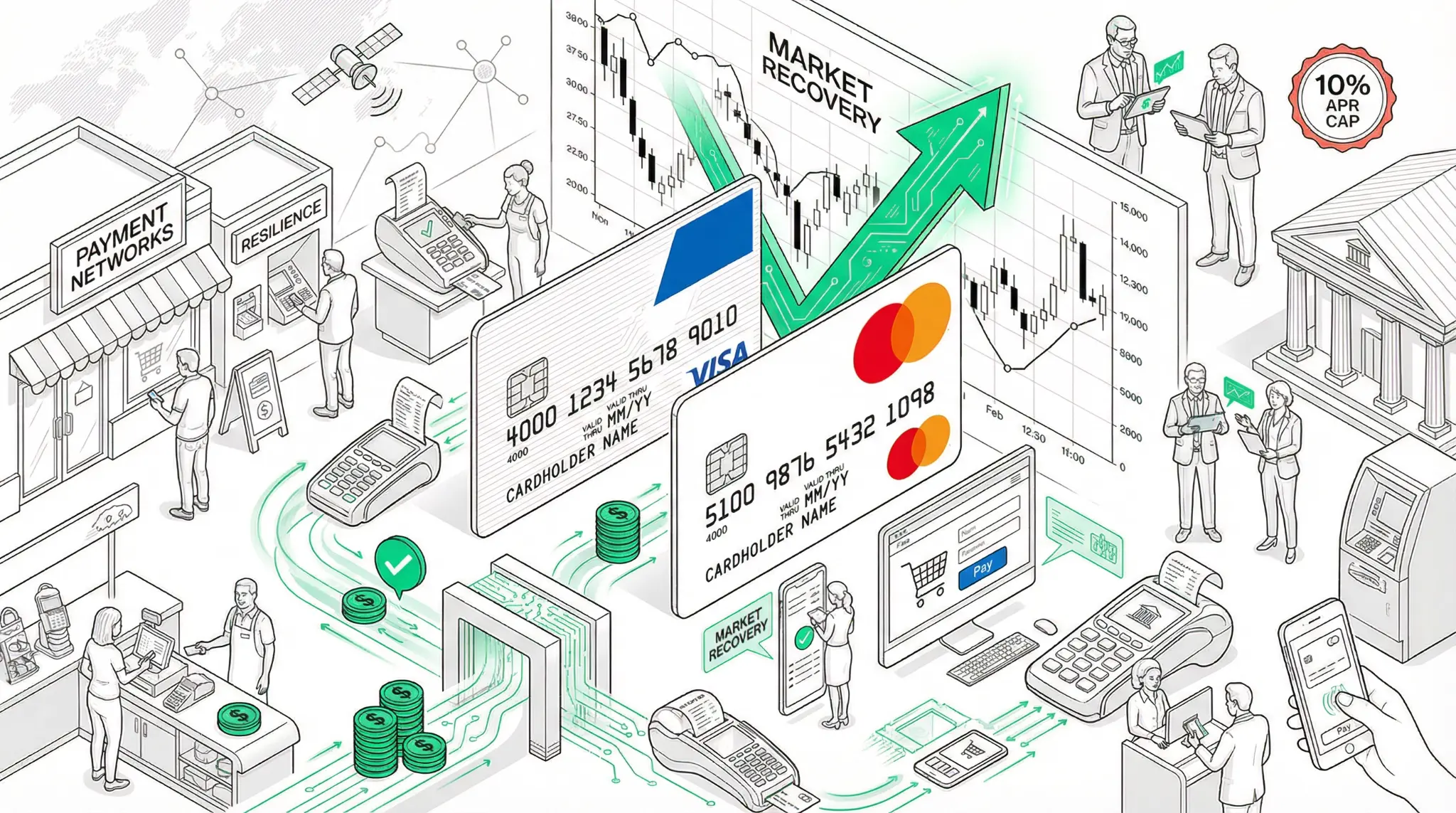 Visa and Mastercard Rebound Despite Trump's 10% APR Cap Proposal: The Toll Road Proves Resilient
